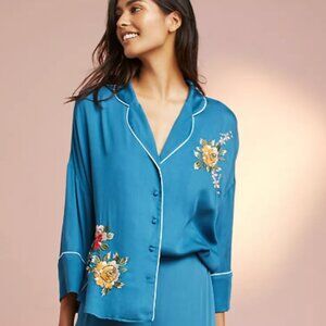 Anthropologie | Floreat Floral Embroidered Top